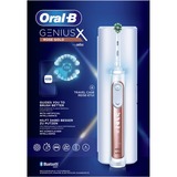 Braun Genius X 80354129 spazzolino elettrico Adulto Spazzolino oscillante Oro rosa, Bianco, Spazzolino da denti elettrico Oro rosa, Adulto, Spazzolino oscillante, Cura quotidiana, Cura gum, Sensibile, Sbiancante, Oro rosa, Bianco, 2 min, Germania