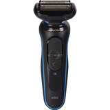Braun Series 5 52-B7000cc Rasoio Trimmer Nero Nero/Blu, Rasoio, Nero, EasyClean, Pulsanti, LED, Batteria