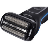 Braun Series 5 52-B7000cc Rasoio Trimmer Nero Nero/Blu, Rasoio, Nero, EasyClean, Pulsanti, LED, Batteria