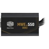 Cooler Master MWE BRONZE 550 V3 230V, Alimentatore PC Nero