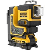 DEWALT Laser multilinea a batteria 3x360° DCLE34035D1, 18 Volt, con telecomando, Attraversare la linea laser Nero/Giallo