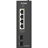 D-Link DIS-100G-06P switch di rete Non gestito L2 Gigabit Ethernet (10/100/1000) Supporto Power over Ethernet (PoE) DIN rail Nero, Interruttore Non gestito, L2, Gigabit Ethernet (10/100/1000), Supporto Power over Ethernet (PoE), DIN rail