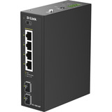 D-Link DIS-100G-06P switch di rete Non gestito L2 Gigabit Ethernet (10/100/1000) Supporto Power over Ethernet (PoE) DIN rail Nero, Interruttore Non gestito, L2, Gigabit Ethernet (10/100/1000), Supporto Power over Ethernet (PoE), DIN rail