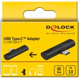 DeLOCK 64114 adattatore per inversione del genere dei cavi USB Type-C 2 x USB Type-C Nero Nero, USB Type-C, 2 x USB Type-C, Nero