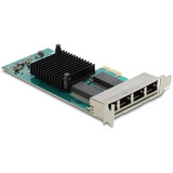 DeLOCK PCI Express x1 a 4 x RJ45 Gigabit LAN i350, Scheda di rete 