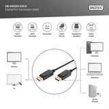 Digitus Cavo di collegamento DisplayPort, UHD 4K Nero