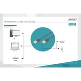 Digitus Cavo di collegamento USB 2.0 USB-A (spina) > USB-A (spina) Nero