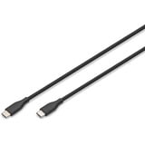 Digitus Cavo di collegamento in silicone USB 2.0 USB-C > USB-C Nero