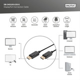 Digitus DB-340100-030-S, Cavo Nero