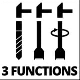 EINHELL Martello perforatore TE-RH 38 3F, Trapano a percussione rosso/Nero