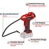EINHELL Set di macchine professionale TP-CW 18/260 + CE-CC 18 Kit, Avvitatore rosso/Nero