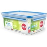 Emsa 508546 recipiente per cibo Rettangolare Scatola 3,7 L Trasparente 6 pz, Casella trasparente/Blu, Scatola, Rettangolare, 3,7 L, Trasparente, Polipropilene (PP), Elastomero Termoplastico (TPE), Germania
