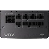 FSP VITA GM 1000W alimentatore per computer 20+4 pin ATX ATX Nero, Alimentatore PC 1000 W, 100 - 240 V, 50/60 Hz, 12-6 A, Attivo, 100 W