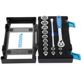 GEDORE Set di chiavi a bussola 1/2", DMU-20, 15 pezzi, chiave combinata   