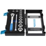 GEDORE Set di chiavi a bussola 1/2", DMU-20, 15 pezzi, chiave combinata   