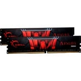 G.Skill Aegis F4-2666C19D-32GIS memoria 32 GB 2 x 16 GB DDR4 2666 MHz Nero/Rosso, 32 GB, 2 x 16 GB, DDR4, 2666 MHz, 288-pin DIMM