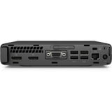 HP EliteDesk 800 G5 MP Ricondizionato, Mini-PC Nero/Argento