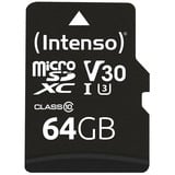 Intenso 3433490 memoria flash 64 GB MicroSDXC UHS-I Classe 10, Scheda di memoria 64 GB, MicroSDXC, Classe 10, UHS-I, 100 MB/s, 45 MB/s