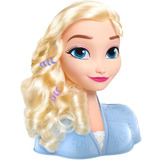 Just Play Disney Frozen 2 Base Testa per Acconciature Elsa, Testina per trucco/acconciature 