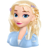 Just Play Disney Frozen 2 Base Testa per Acconciature Elsa, Testina per trucco/acconciature 
