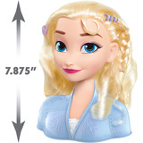 Just Play Disney Frozen 2 Base Testa per Acconciature Elsa, Testina per trucco/acconciature 