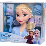 Just Play Disney Frozen 2 Base Testa per Acconciature Elsa, Testina per trucco/acconciature 