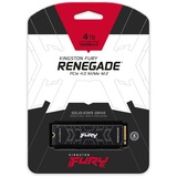 Kingston FURY FURY Renegade M.2 4000 GB PCI Express 4.0 3D TLC NVMe, Disco a stato solido Nero, 4000 GB, M.2, 7300 MB/s
