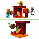 LEGO Minecraft Battaglia sul ponte del Nether, Giochi di costruzione Set da costruzione, 6 anno/i, Plastica, 99 pz, 123 g