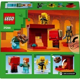 LEGO Minecraft Battaglia sul ponte del Nether, Giochi di costruzione Set da costruzione, 6 anno/i, Plastica, 99 pz, 123 g