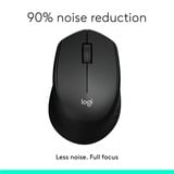 Logitech M330 Silent Plus mouse Mano destra RF Wireless Meccanico 1000 DPI Nero, Mano destra, Meccanico, RF Wireless, 1000 DPI, Nero