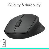 Logitech M330 Silent Plus mouse Mano destra RF Wireless Meccanico 1000 DPI Nero, Mano destra, Meccanico, RF Wireless, 1000 DPI, Nero