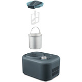 Medion LIFE Gelatiera MD 10169 Nero/in acciaio inox