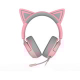 Razer Kraken Kitty V3 X Quartz, Cuffia da gioco rosa/grigio