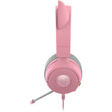 Razer Kraken Kitty V3 X Quartz, Cuffia da gioco rosa/grigio