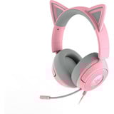 Razer Kraken Kitty V3 X Quartz, Cuffia da gioco rosa/grigio
