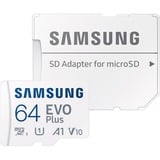 SAMSUNG EVO Plus 64 GB microSDXC (2024), Scheda di memoria bianco