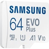 Samsung MB-MC64S 64 GB MicroSDXC UHS-I, Scheda di memoria bianco, 64 GB, MicroSDXC, UHS-I, 160 MB/s, Class 1 (U1), V10