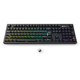 Sharkoon OfficePal KB70W, Tastiera Nero