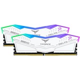 Team Group DELTA RGB DDR5 memoria 32 GB 2 x 16 GB 6000 MHz Data Integrity Check (verifica integrità dati) bianco, 32 GB, 2 x 16 GB, DDR5, 6000 MHz, 288-pin DIMM