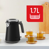 Tefal Acciaio inossidabile, Bollitore Nero/in acciaio inox