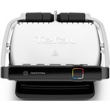 Tefal OptiGrill Elite GC750D Griglia di contatto accaio/Nero, Nero, Acciaio inossidabile, Quadrato, Touch, 300 x 200 mm, Termoplastica, 2000 W