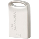 Transcend JetFlash elite 720 unità flash USB 8 GB USB tipo A 3.2 Gen 1 (3.1 Gen 1) Argento argento, 8 GB, USB tipo A, 3.2 Gen 1 (3.1 Gen 1), Senza coperchio, 3,3 g, Argento