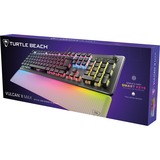 Turtle Beach Vulcan II Max tastiera Gaming USB QWERTZ Tedesco Nero, Tastiera da gioco Nero/trasparente, Cablato, USB, Interruttore a chiave opto-meccanico, QWERTZ, LED RGB, Nero