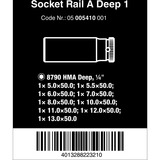 Wera Barra magnetica per bussole A Deep 1 Set di bussole per chiavi a cricchetto 1/4", chiave combinata   Nero/Verde