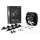 be quiet! SILENT WINGS 4 | 120mm PWM Case per computer Ventilatore 12 cm Nero 1 pz Nero, Ventilatore, 12 cm, 2500 Giri/min, 31,2 dB, 76,7 pdc/min, 130,31 m³/h