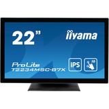 iiyama ProLite T2234MSC-B7X monitor touch screen 54,6 cm (21.5") 1920 x 1080 Pixel Multi-touch Nero, Monitor LED Nero, 54,6 cm (21.5"), 305 cd/m², Full HD, 16:9, 1920 x 1080 Pixel, IPS