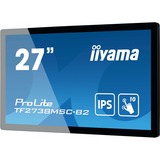 iiyama ProLite TF2738MSC-B2 Monitor PC 68,6 cm (27") 1920 x 1080 Pixel Full HD LED Touch screen Multi utente Nero Nero, 68,6 cm (27"), 1920 x 1080 Pixel, Full HD, LED, 5 ms, Nero