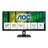 AOC E2 U34E2M/BK Monitor PC 86,4 cm (34") 3440 x 1440 Pixel UltraWide Quad HD LED Nero, Monitor LED Nero, 86,4 cm (34"), 3440 x 1440 Pixel, UltraWide Quad HD, LED, 4 ms, Nero