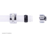 Alphacool Eiszapfen PRO 13mm HardTube Fitting G1/4 - Chrome, Connessione argento