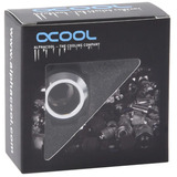 Alphacool Eiszapfen PRO 13mm HardTube Fitting G1/4 - Chrome, Connessione argento